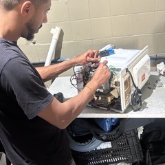 Técnico da Central Line atendendo Rosana Oliveira em Bom Retiro